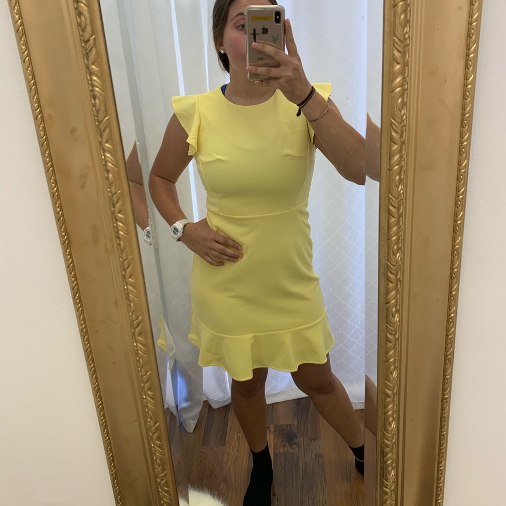 Yellow She + Sky Dress - Size L